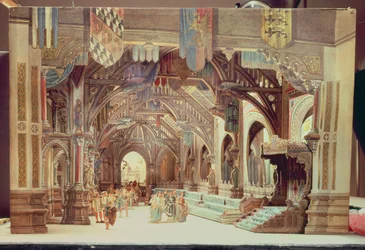 Stage model for the opera 